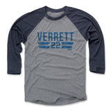 Mens Baseball T-Shirt Navy / Heather Gray