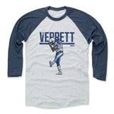 Mens Baseball T-Shirt Indigo / Ash