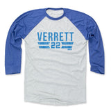 Mens Baseball T-Shirt Royal / Ash