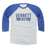 Mens Baseball T-Shirt Royal / Ash