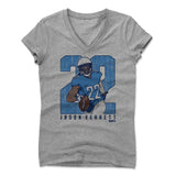 Womens Women's V-Neck Athletic Gray