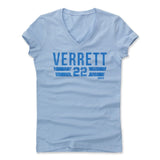 Womens Women's V-Neck Baby Blue