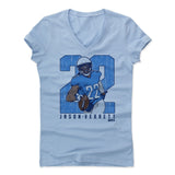 Womens Women's V-Neck Baby Blue