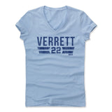 Womens Women's V-Neck Baby Blue